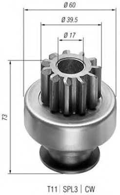 MAGNETI MARELLI 940113020146 Pinion, starter
